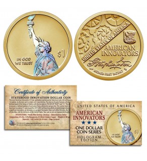 American Innovation Statehood HOLOGRAM $1 Dollar 2018 1st Release Uncirculated Coin