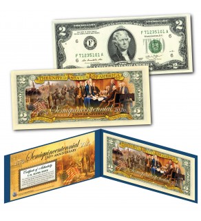 Semiquincentennial 250th Anniversary of the United States July 4 2026 (1776-2026) Genuine Legal Tender Official $2 Bill