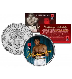 MUHAMMAD ALI " Young Champ " JFK Kennedy Half Dollar U.S. Coin