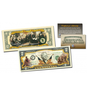1776-2016 DECLARATION OF INDEPENDENCE * 240th ANNIVERSARY * Genuine Legal Tender U.S. $2 Bill 2-SIDED