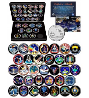 SPACE SHUTTLE ATLANTIS MISSIONS NASA Florida Statehood Quarters 33-Coin Set with BOX