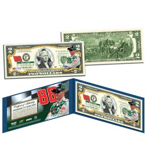 DALE EARNHARDT JR Nascar #88 Colorized Genuine Legal Tender $2 U.S. Bill - Officially Licensed