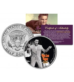 ELVIS PRESLEY - Viva Las Vegas - MOVIE JFK Kennedy Half Dollar US Coin - Officially Licensed