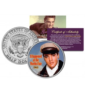 ELVIS PRESLEY - It Happened at the World’s Fair - MOVIE JFK Kennedy Half Dollar US Coin - Officially Licensed