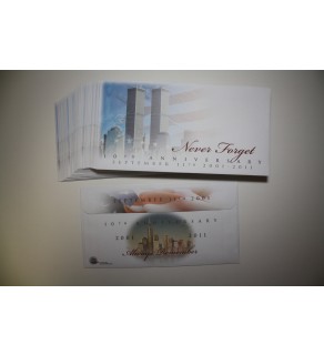 Lot of 40 Cachet Envelopes 9/11 WORLD TRADE CENTER WTC - 10th Anniversary - Never Forget