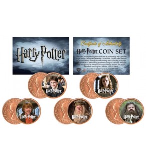 Harry Potter HEROES Great Britain UK Genuine Legal Tender 5-Coin Set - Officially Licensed