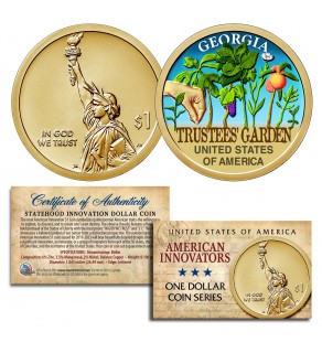 American Innovation GEORGIA 2019 Statehood $1 Dollar Uncirculated COLORIZED Coin