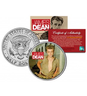 JAMES DEAN " Hollywood Icon " JFK Kennedy Half Dollar US Coin - Officially Licensed
