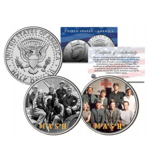 MASH - TV SHOW - Colorized JFK Half Dollar U.S. 2-Coin Set