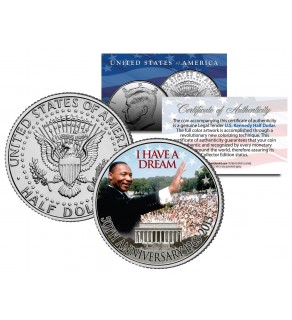 MARTIN LUTHER KING JR. " I Have a Dream " JFK Kennedy Half Dollar US Coin