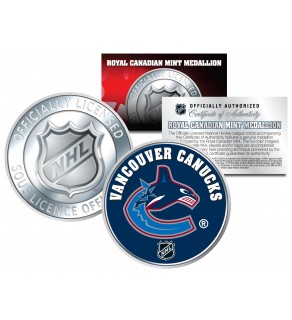 VANCOUVER CANUCKS Royal Canadian Mint Medallion NHL Colorized Coin - Officially Licensed