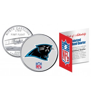 CAROLINA PANTHERS NFL North Carolina US Statehood Quarter Colorized Coin  - Officially Licensed