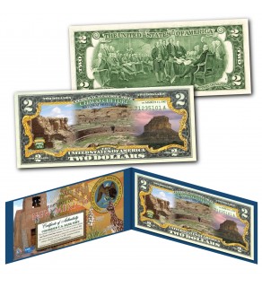 CHACO CULTURE NATIONAL PARK New Mexico Genuine Legal Tender $2 Bill