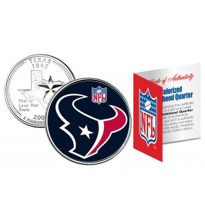 HOUSTON TEXANS NFL Texas US Statehood Quarter Colorized Coin  - Officially Licensed