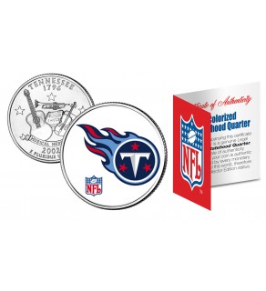TENNESSEE TITANS NFL Tennessee US Statehood Quarter Colorized Coin  - Officially Licensed