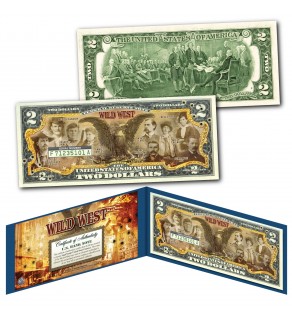 WILD WEST Iconic Figures American Frontier Outlaws Old West BLACK EAGLE Genuine Legal Tender U.S. $2 Bill
