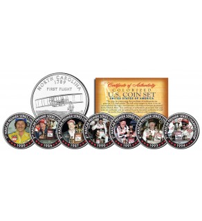 DALE EARNHARDT - 7-Time Champ - North Carolina Quarters US 7-Coin Set - Officially Licensed