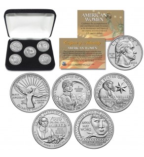 2022 American Women Quarters US Mint 5-Coin Full Set in Capsules w/ BOX (D-Mint)
