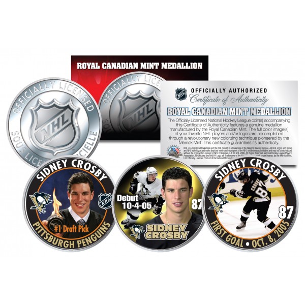 Sidney Crosby #87 2005-2006 NHL Royal Canadian Mint Coin