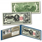 1880 Series $50 BEN FRANKLIN Hybrid Commemorative designed on modern Genuine $2 U.S. Bill Black Eagle