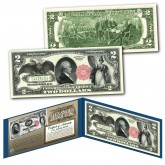 1880 Series $20 ALEXANDER HAMILTON Hybrid Commemorative designed on modern Genuine $2 U.S. Bill Black Eagle