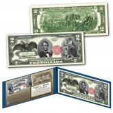1880 Series $100 ABRAHAM LINCOLN Hybrid Commemorative designed on modern Genuine $2 U.S. Bill Black Eagle