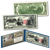 1880 Series $10 DANIEL WEBSTER Hybrid Commemorative designed on modern Genuine $2 U.S. Bill Black Eagle