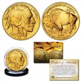 2023 24K Gold Plated $50 AMERICAN GOLD BUFFALO Indian Tribute Coin 