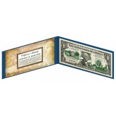 ALABAMA State $1 Bill - Genuine Legal Tender - U.S. One-Dollar Currency " Green "