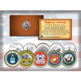 United States ARMED FORCES State Quarters US 5-Coin Set - ARMY - NAVY - MARINES - AIR FORCE - COAST GUARD