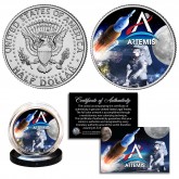 ARTEMIS Missions NASA Space Program Moon JFK Kennedy Half Dollar U.S. Coin