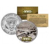 World War II - B-17 FLYING FORTRESS - JFK Kennedy Half Dollar U.S. Coin