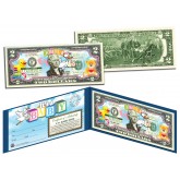 IT'S A GIRL Birth Announcement Keepsake Baby Gift Legal Tender Colorized $2 Bill