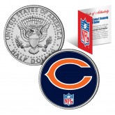 CHICAGO BEARS NFL JFK Kennedy Half Dollar US Colorized Coin - Officially Licensed