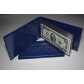 Lot of 2 CURRENCY BILL HOLDER ALBUMS holds 10 BILLS for Your Dollar US Note Collection
