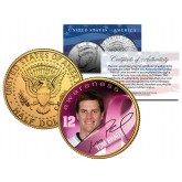 Breast Cancer Awareness TOM BRADY NFL JFK Kennedy Half Dollar US 24K Gold Plated US Coin