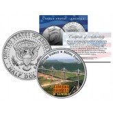 MILLAU VIADUCT - Famous Bridges - Colorized JFK Half Dollar U.S. Coin France