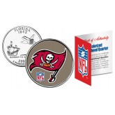 TAMPA BAY BUCCANEERS NFL Florida US Statehood Quarter Colorized Coin  - Officially Licensed