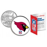 ARIZONA CARDINALS NFL Arizona US Statehood Quarter Colorized Coin  - Officially Licensed