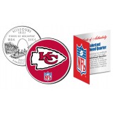 KANSAS CITY CHIEFS NFL Missouri US Statehood Quarter Colorized Coin  - Officially Licensed