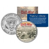 American Civil War - SIEGE OF PETERSBERG - JFK Kennedy Half Dollar U.S. Colorized Coin