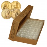 250 Direct Fit Airtight 26mm Coin Holder Capsules For PRESIDENTIAL $1 / SACAGAWEA