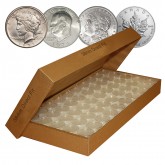 25 Direct-Fit Airtight 38mm Coin Capsules Holders For MORGAN DOLLARS / PEACE DOLLARS / IKE DOLLARS / MAPLE LEAFS