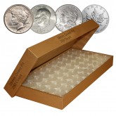 250 Direct-Fit Airtight 38mm Coin Capsules Holders For MORGAN DOLLARS / PEACE DOLLARS / IKE DOLLARS / MAPLE LEAFS