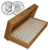 250 Direct Fit Airtight 30.6mm Coin Holders Capsules For JFK HALF DOLLARS