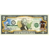 PENNSYLVANIA State/Park COLORIZED Legal Tender U.S. $2 Bill with Security Features