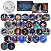SPACE SHUTTLE COLUMBIA MISSIONS - Colorized Florida Quarters US 28-Coin Set - NASA