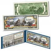WWII D-DAY Normandy Invasion 80th ANNIVERSARY 1944-2024 Operation Overlord U.S. Legal Tender $2 Bill 