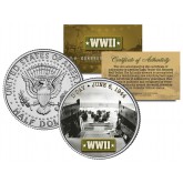 World War II - D-DAY INVASION 1944 - JFK Kennedy Half Dollar US Coin