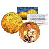 1977 ELVIS PRESLEY 24K Gold Plated Eisenhower IKE Dollar - Officially Licensed